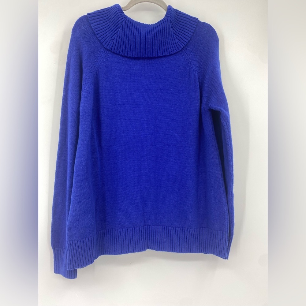 Kim Rogers royal blue, oversized, cowl neck sweater